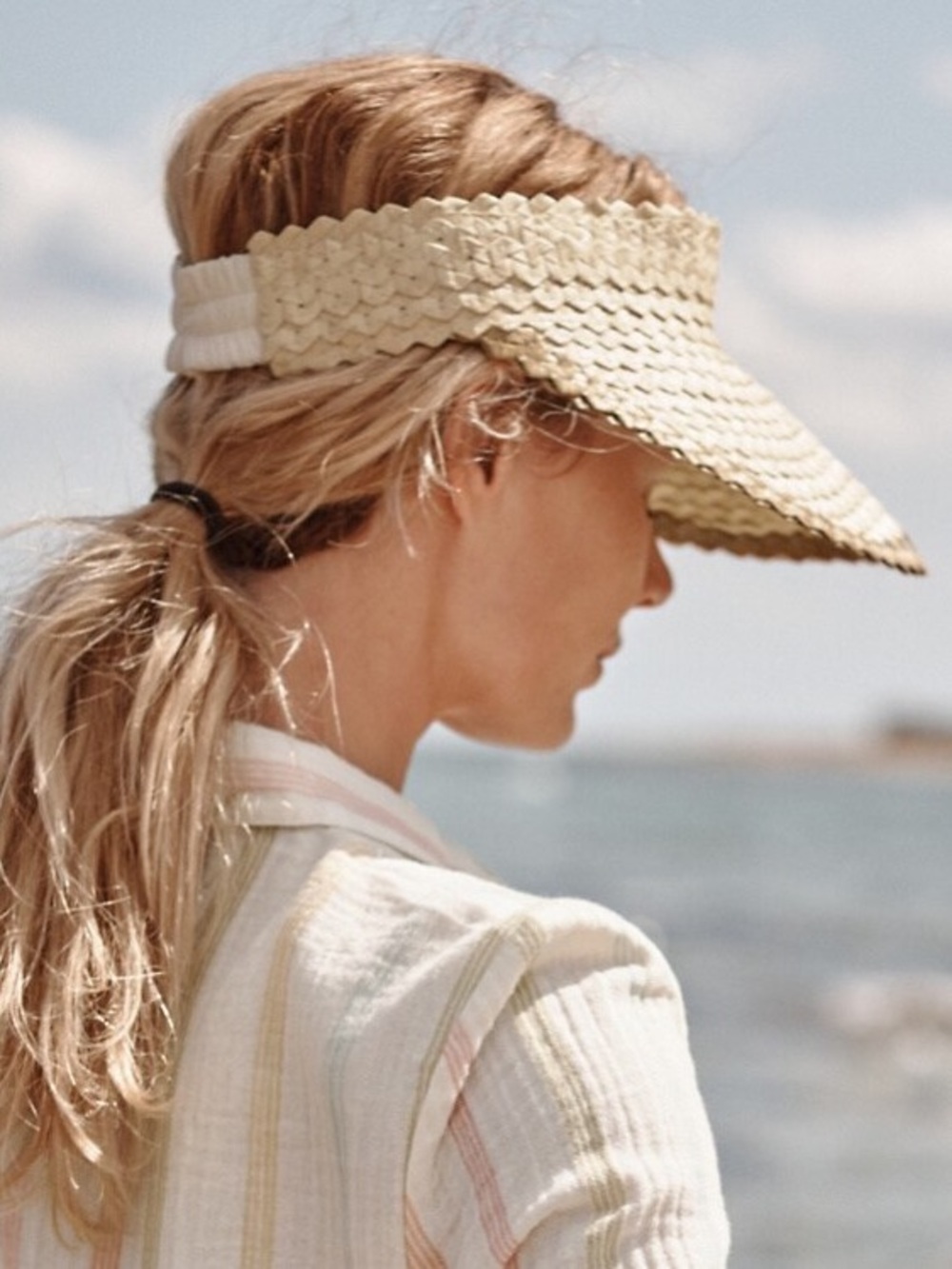 Free People Lusana Straw Visor - Picture 2 of 5